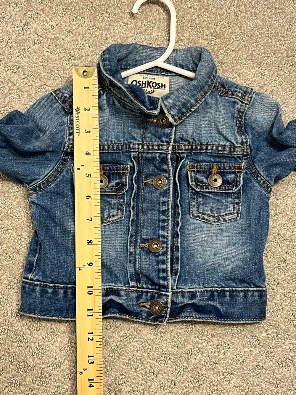 OshKosh B'gosh Toddler Girls Size 3T Denim Jean Jacket